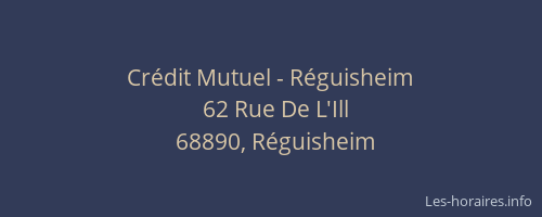 Crédit Mutuel - Réguisheim