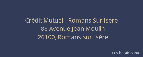 Crédit Mutuel - Romans Sur Isère