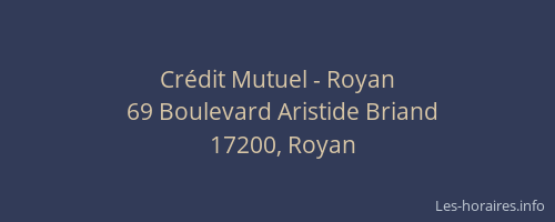 Crédit Mutuel - Royan