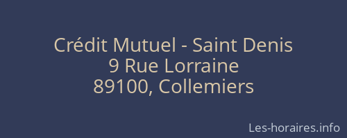 Cr&eacute;dit Mutuel - Saint Denis