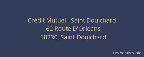 Crédit Mutuel - Saint Doulchard