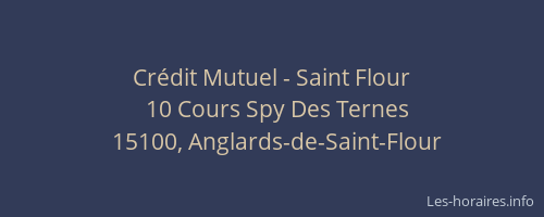Crédit Mutuel - Saint Flour