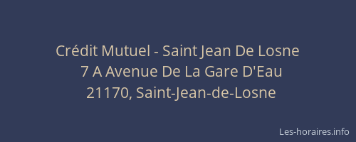 Crédit Mutuel - Saint Jean De Losne