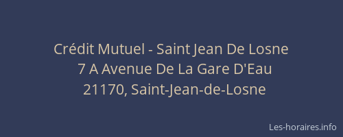 Cr&eacute;dit Mutuel - Saint Jean De Losne