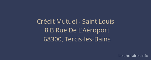Crédit Mutuel - Saint Louis