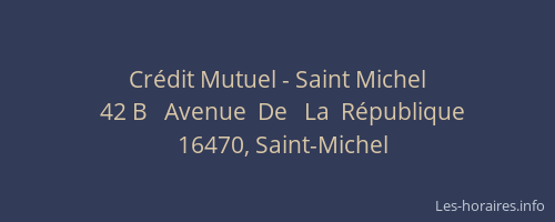 Crédit Mutuel - Saint Michel