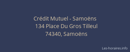 Cr&eacute;dit Mutuel - Samo&euml;ns