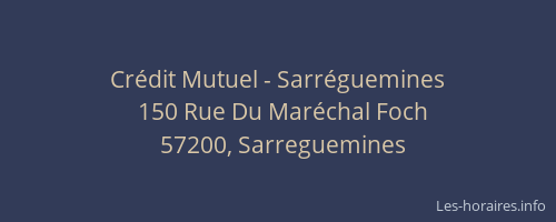 Crédit Mutuel - Sarréguemines