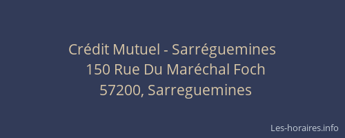 Cr&eacute;dit Mutuel - Sarr&eacute;guemines