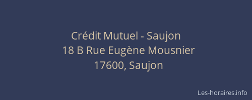 Cr&eacute;dit Mutuel - Saujon