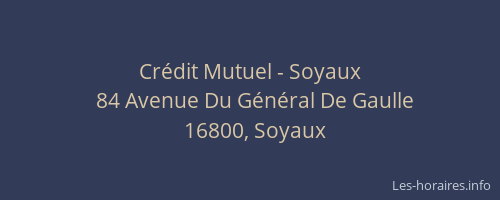Crédit Mutuel - Soyaux