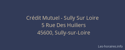 Crédit Mutuel - Sully Sur Loire