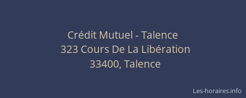 Crédit Mutuel - Talence