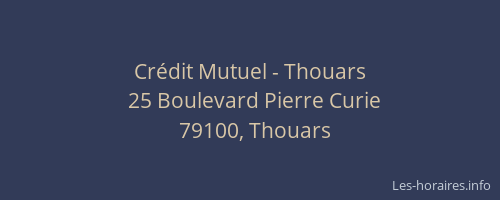Crédit Mutuel - Thouars