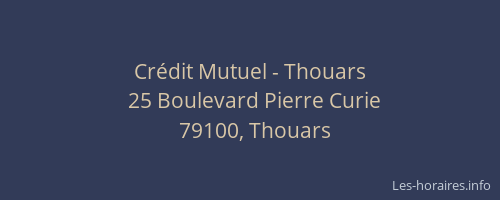 Cr&eacute;dit Mutuel - Thouars