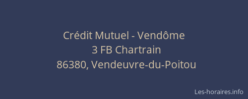 Cr&eacute;dit Mutuel - Vend&ocirc;me