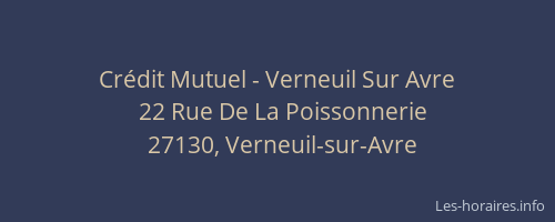 Cr&eacute;dit Mutuel - Verneuil Sur Avre