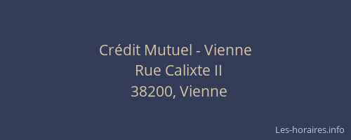 Cr&eacute;dit Mutuel - Vienne