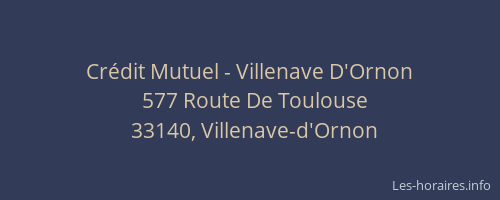 Cr&eacute;dit Mutuel - Villenave D'Ornon