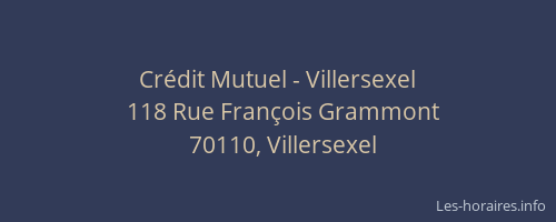 Cr&eacute;dit Mutuel - Villersexel