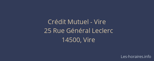 Cr&eacute;dit Mutuel - Vire
