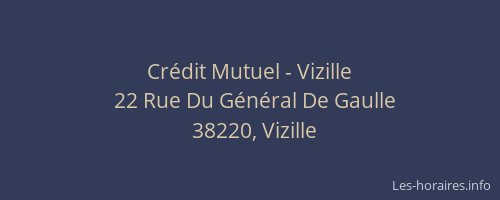 Cr&eacute;dit Mutuel - Vizille