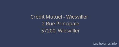 Cr&eacute;dit Mutuel - Wiesviller