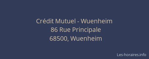Cr&eacute;dit Mutuel - Wuenheim