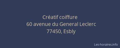 Créatif coiffure