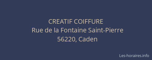 CREATIF COIFFURE