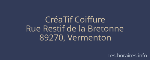 CréaTif Coiffure