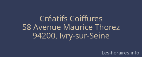 Créatifs Coiffures