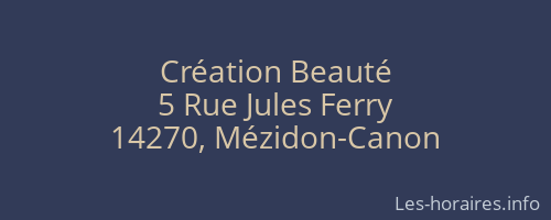 Création Beauté