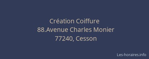 Création Coiffure