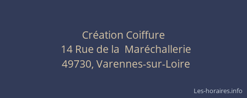 Création Coiffure