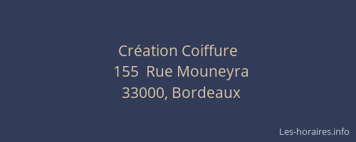 Création Coiffure