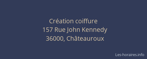Création coiffure