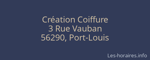 Création Coiffure
