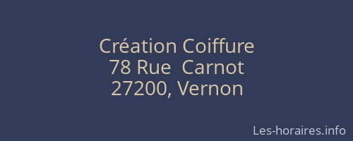 Création Coiffure