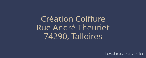 Création Coiffure