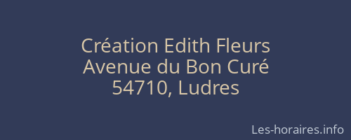 Création Edith Fleurs