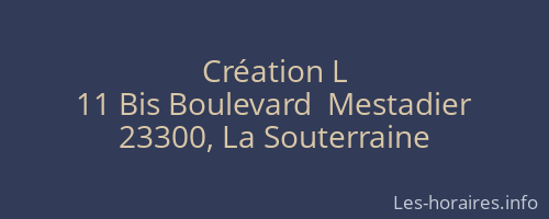 Création L