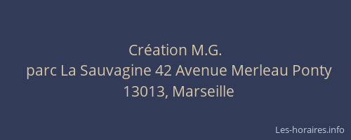 Création M.G.