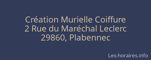 Création Murielle Coiffure