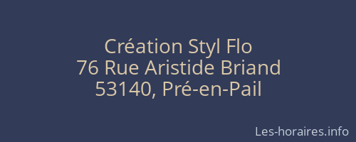 Création Styl Flo