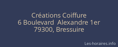 Créations Coiffure