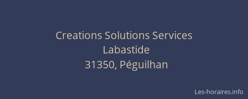 Creations Solutions Services