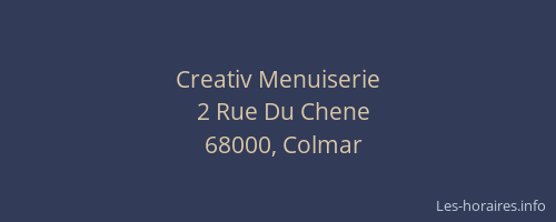 Creativ Menuiserie