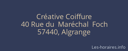 Créative Coiffure
