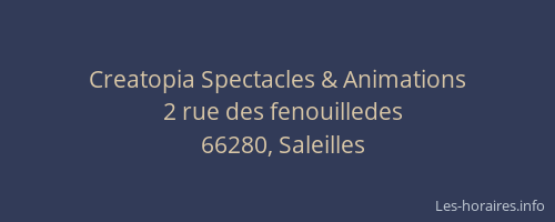 Creatopia Spectacles & Animations